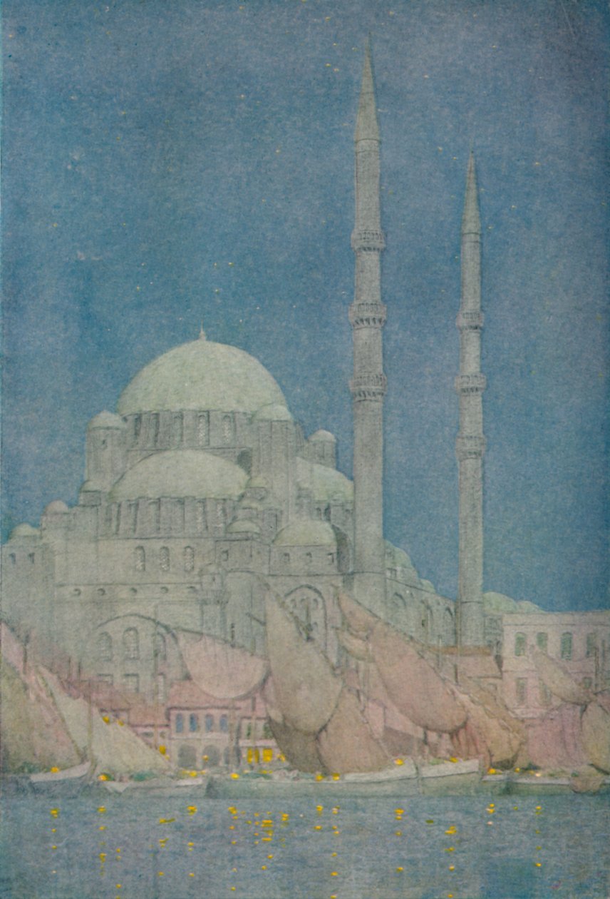 Yeni-Valide-Jamissis moské, Konstantinopel, 1913 av Jules Guerin