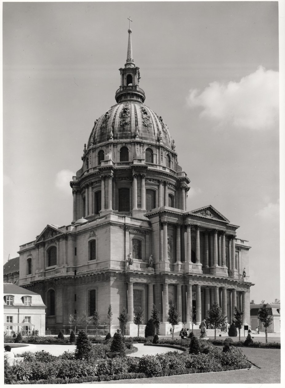 Fasad av kyrkan St. Louis, Dome des Invalides, 1679-1706 av Jules Hardouin Mansart