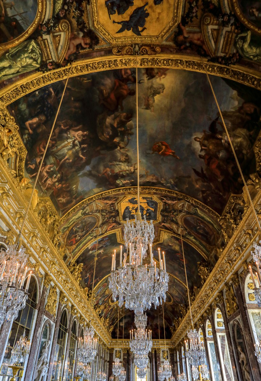 Hall of Mirrors, Palace of Versailles (foto) av Jules Hardouin Mansart