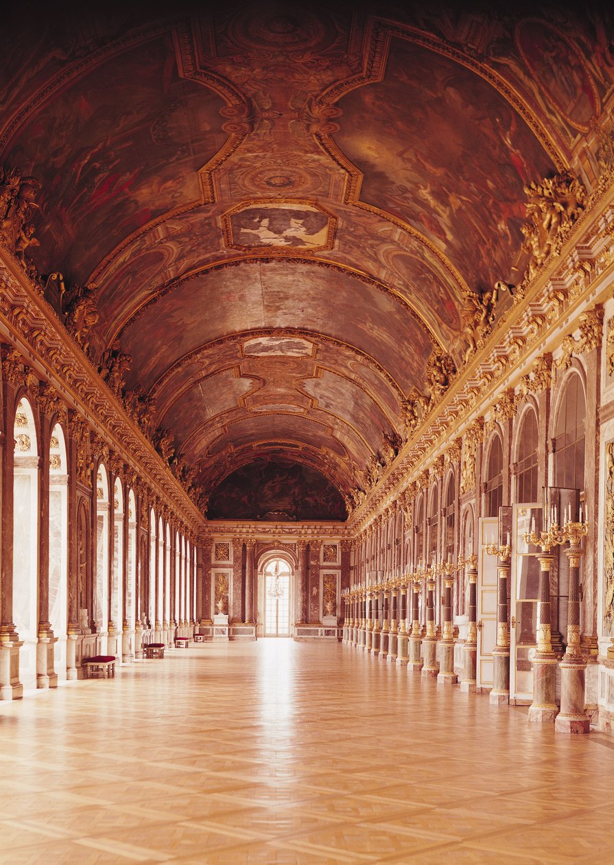 Galerie des Glaces (Spegelsalen) 1678-84 av Jules Hardouin Mansart