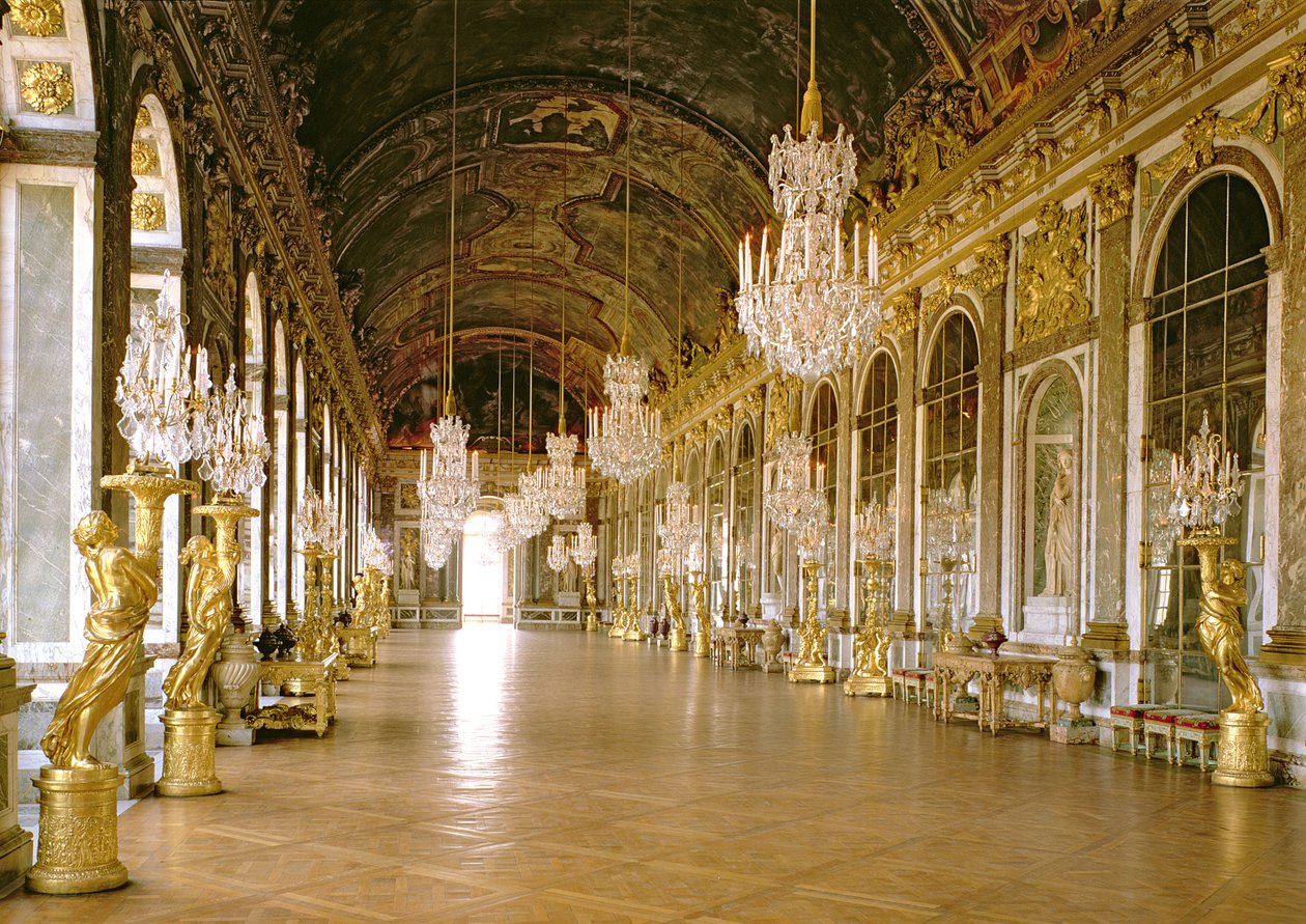 Galerie des Glaces (Spegelsalen) 1678 av Jules Hardouin Mansart