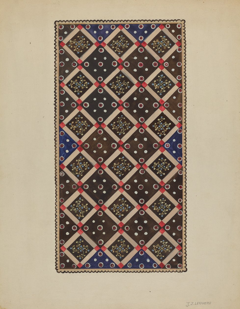Knappmatta, ca. 1936. av Jules Lefevere