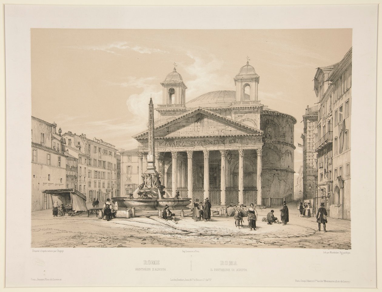 Rom, Pantheon d av Jules Monthelier