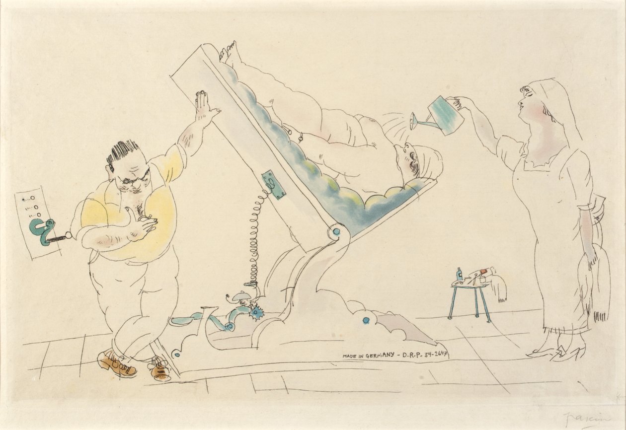 Skönhetssalong - "sparande" av Jules Pascin