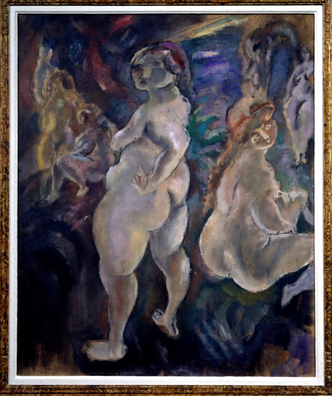 Kompositionsmålning av Jules Pascin (1885-1930) (ec.amer.) 1923 Grenoble, Musee des Beaux Arts av Jules Pascin