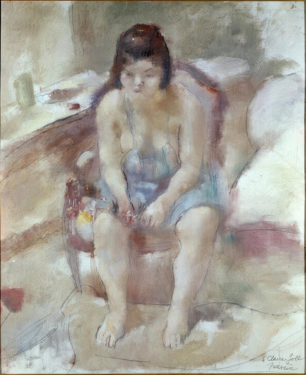 Den blå skjortan av Jules Pascin