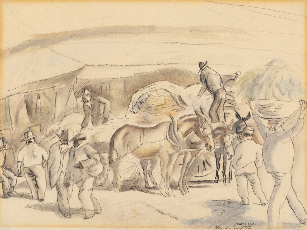 Skördare, 1917 (wc på papper) av Jules Pascin