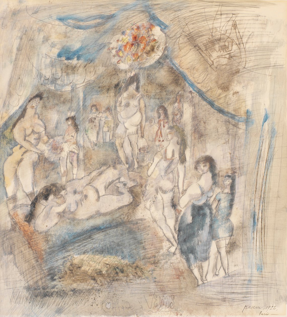 Offer till Venus av Jules Pascin