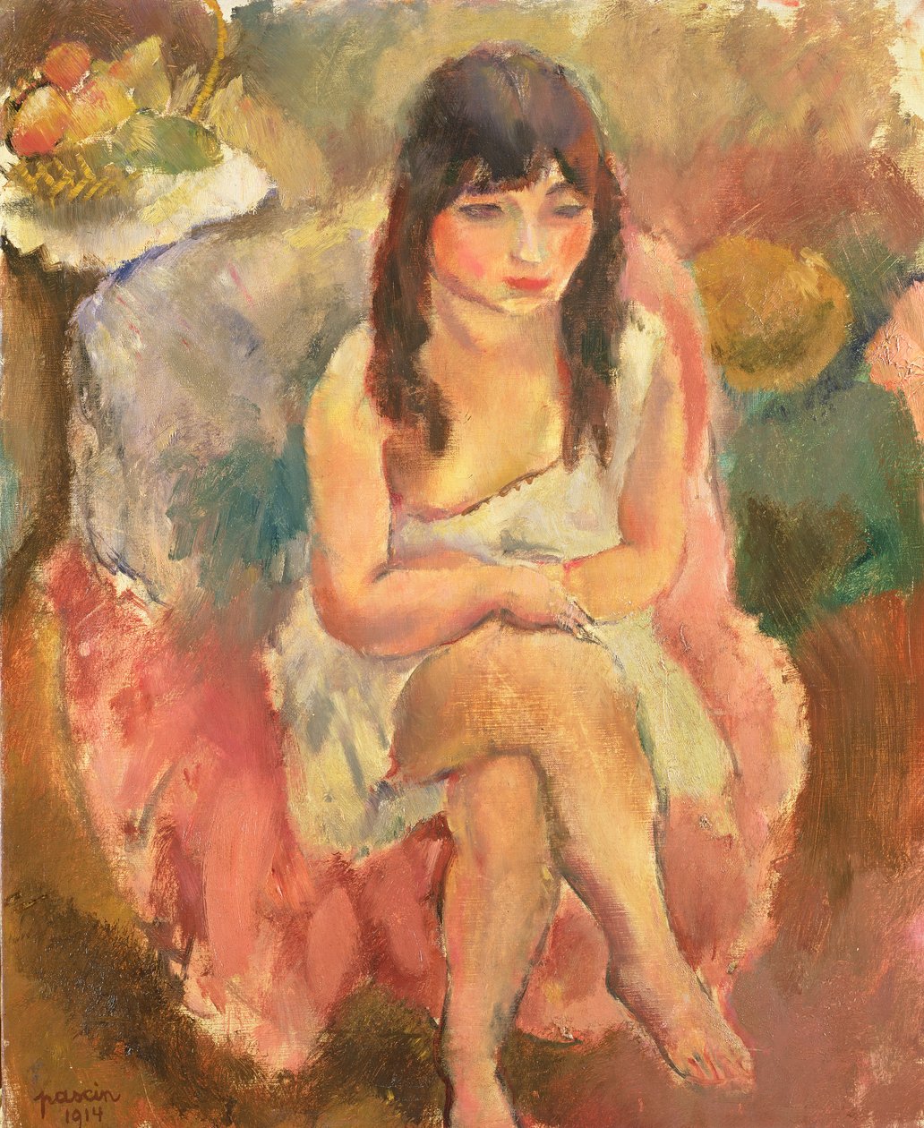 Sittande figur, 1914 av Jules Pascin