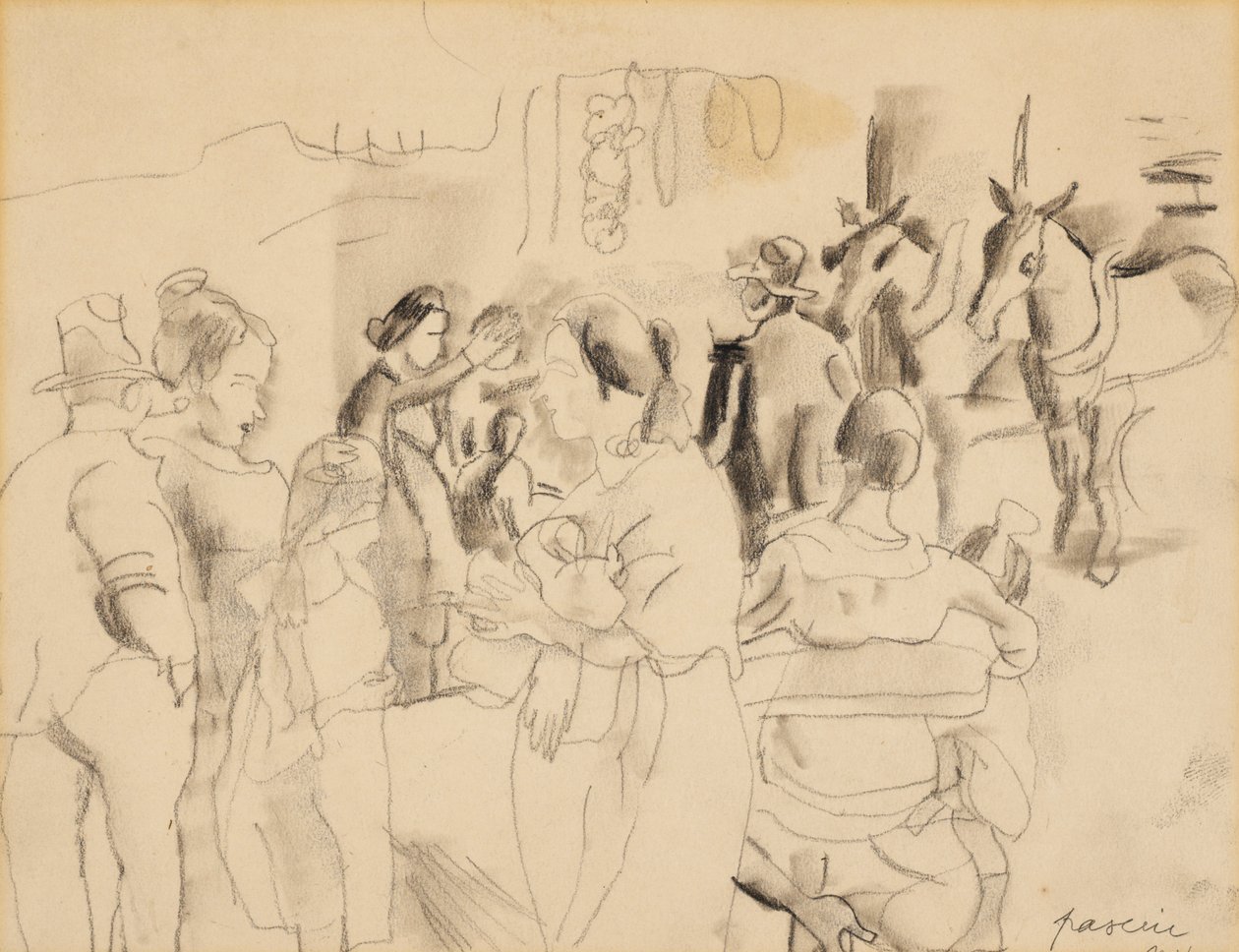 Street Scene, New York av Jules Pascin