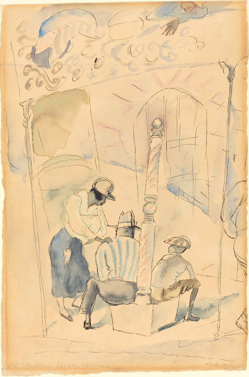Den stilige frisören av Jules Pascin