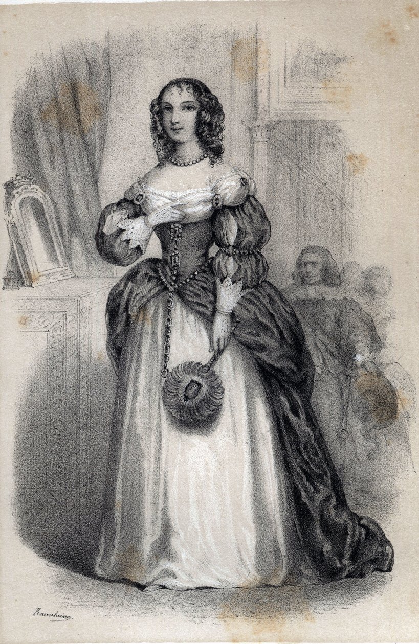 Porträtt av Anne Marie de Gonzague de Cleves, prinsessan Palatine av Jules and Raunheim Hermann David
