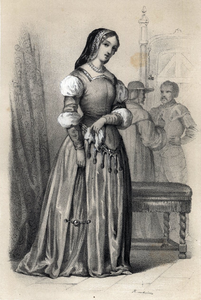 Porträtt av Catherine Sforza (Caterina) av Jules and Raunheim Hermann David
