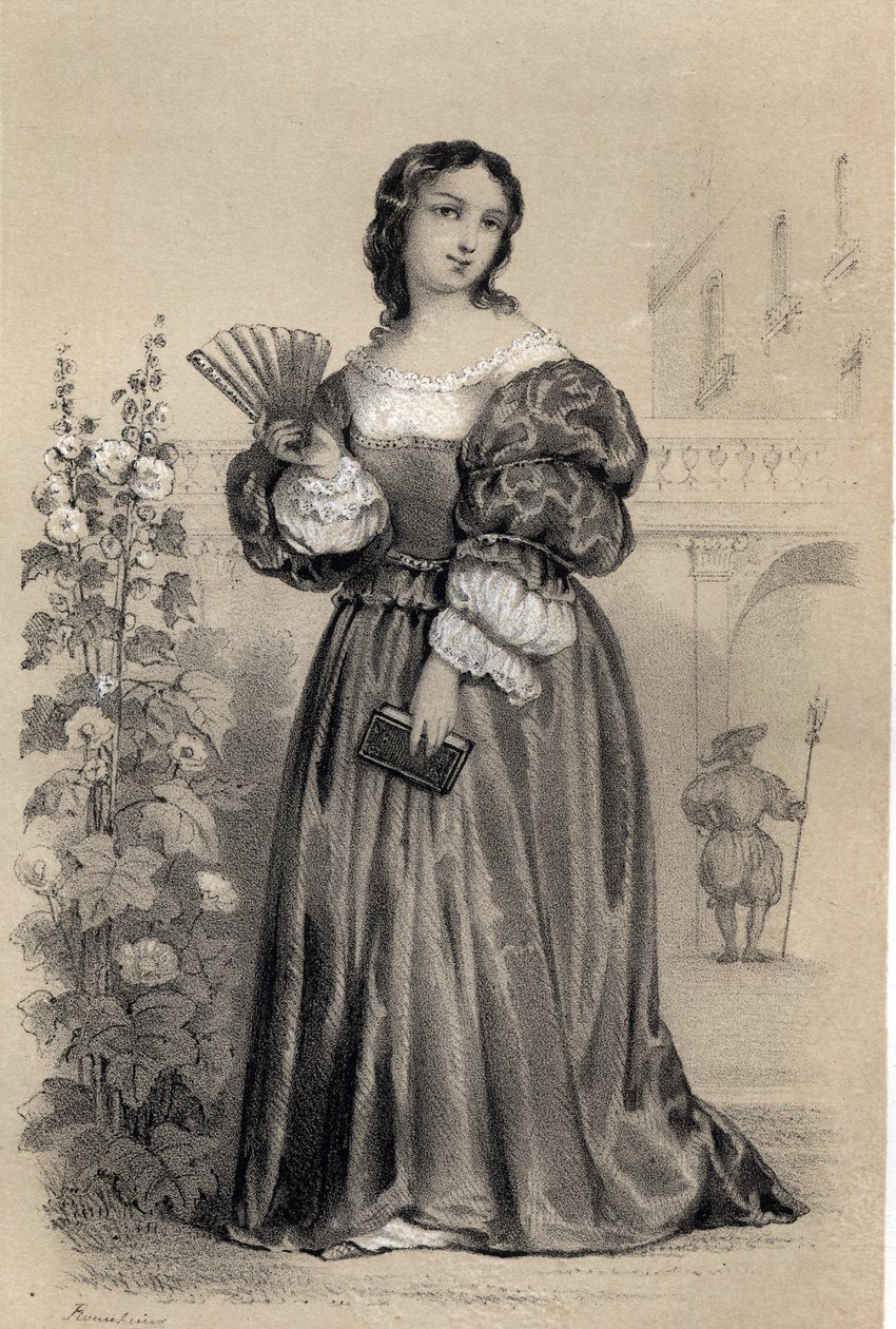 Vittoria (Victoria) Colonna (1490 - 1547), markisin av Pescaire (Pescara) Italiensk kvinna av bokstäver från början av 1500-talet, av Jules and Raunheim Hermann David