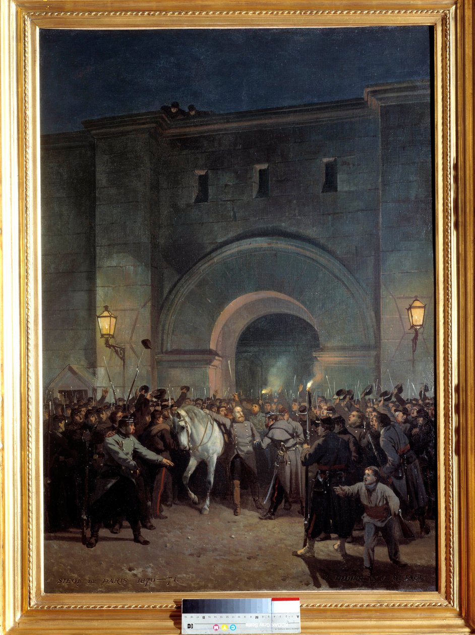 Befrielse av fångarna i Mazas den 21 januari 1871 Mazas var ett fängelse nära Lyon. Målning av Jules Didier (1831-1892) och Jacques Giraud (1811-1876) av Jules and Guiaud Jacques  Didier
