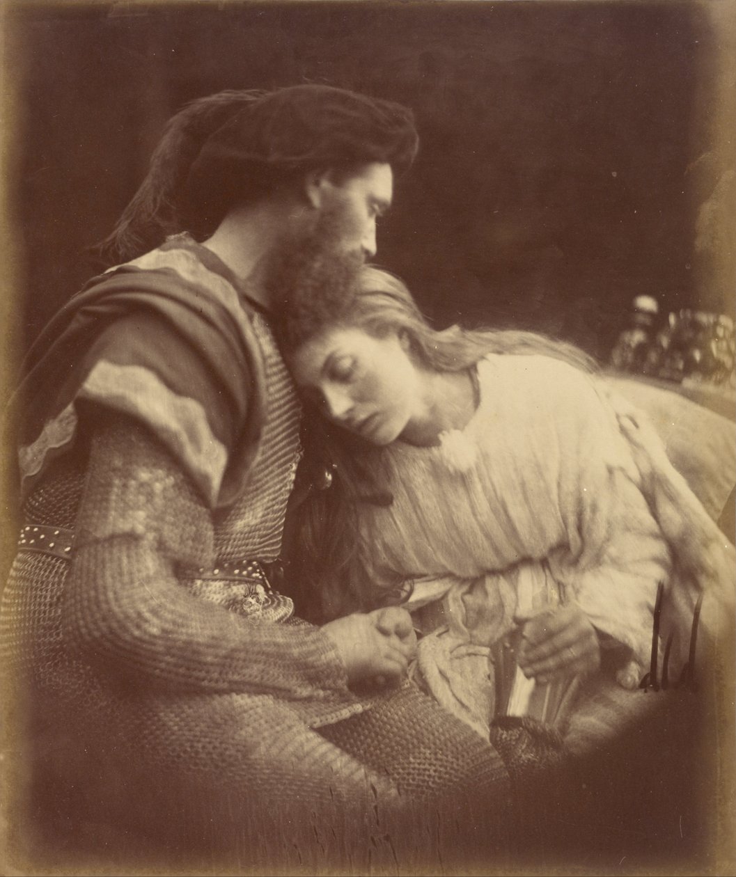 Avsked mellan Sir Lancelot och drottning Guinevere av Julia Margaret Cameron