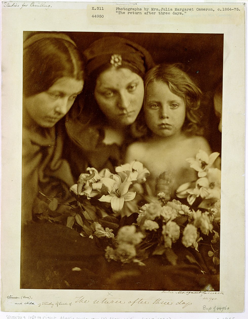Återkomsten efter tre dagar, ca 1865 av Julia Margaret Cameron