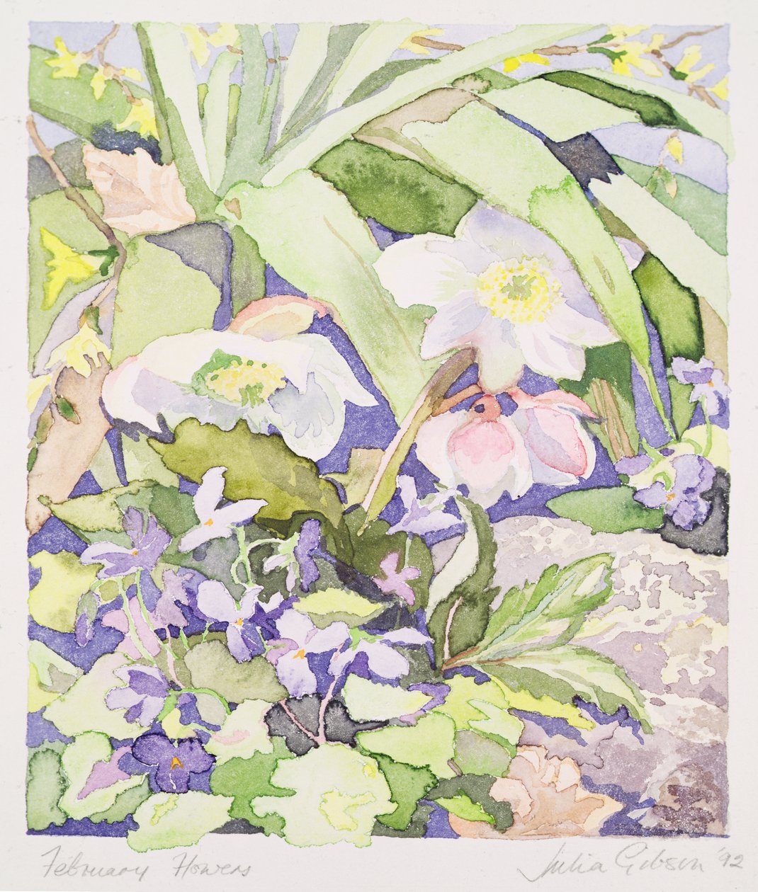 Februari blommor av Julia Gibson