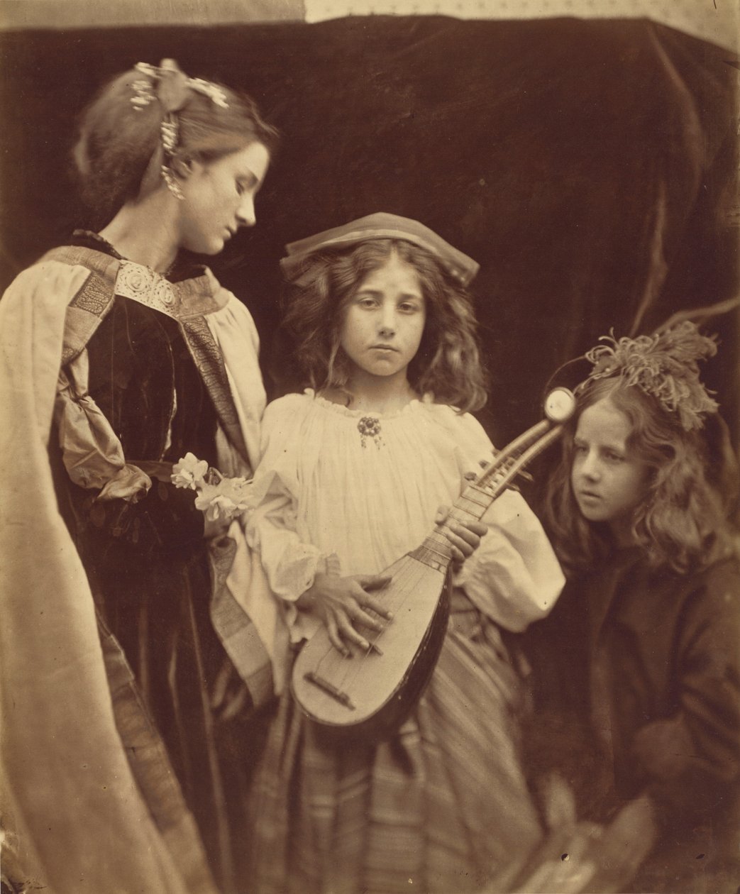 En minstrelgrupp,1867 (foto) av Julia Margaret Cameron
