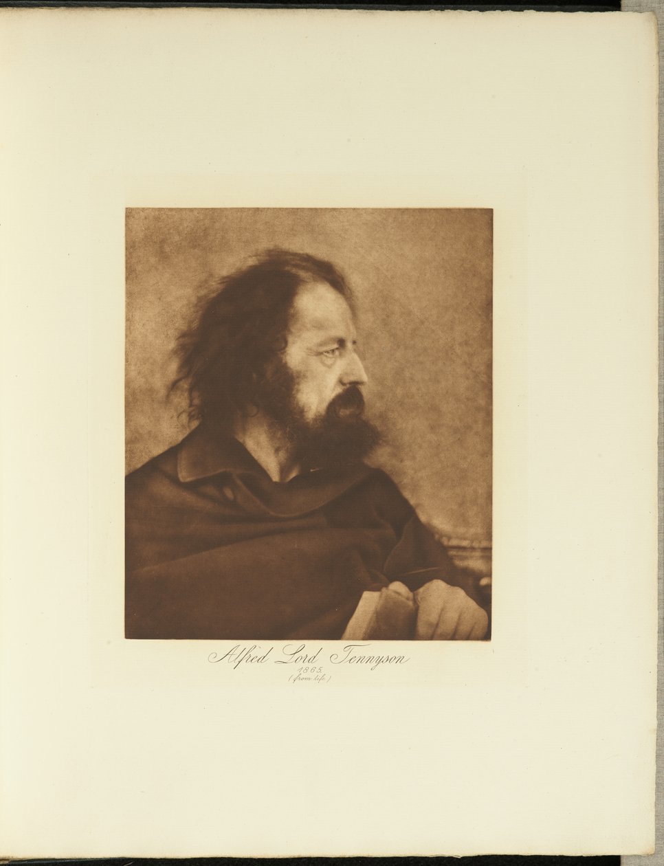 Alfred, Lord Tennyson, 1865 (Smutsig munk) av Julia Margaret Cameron