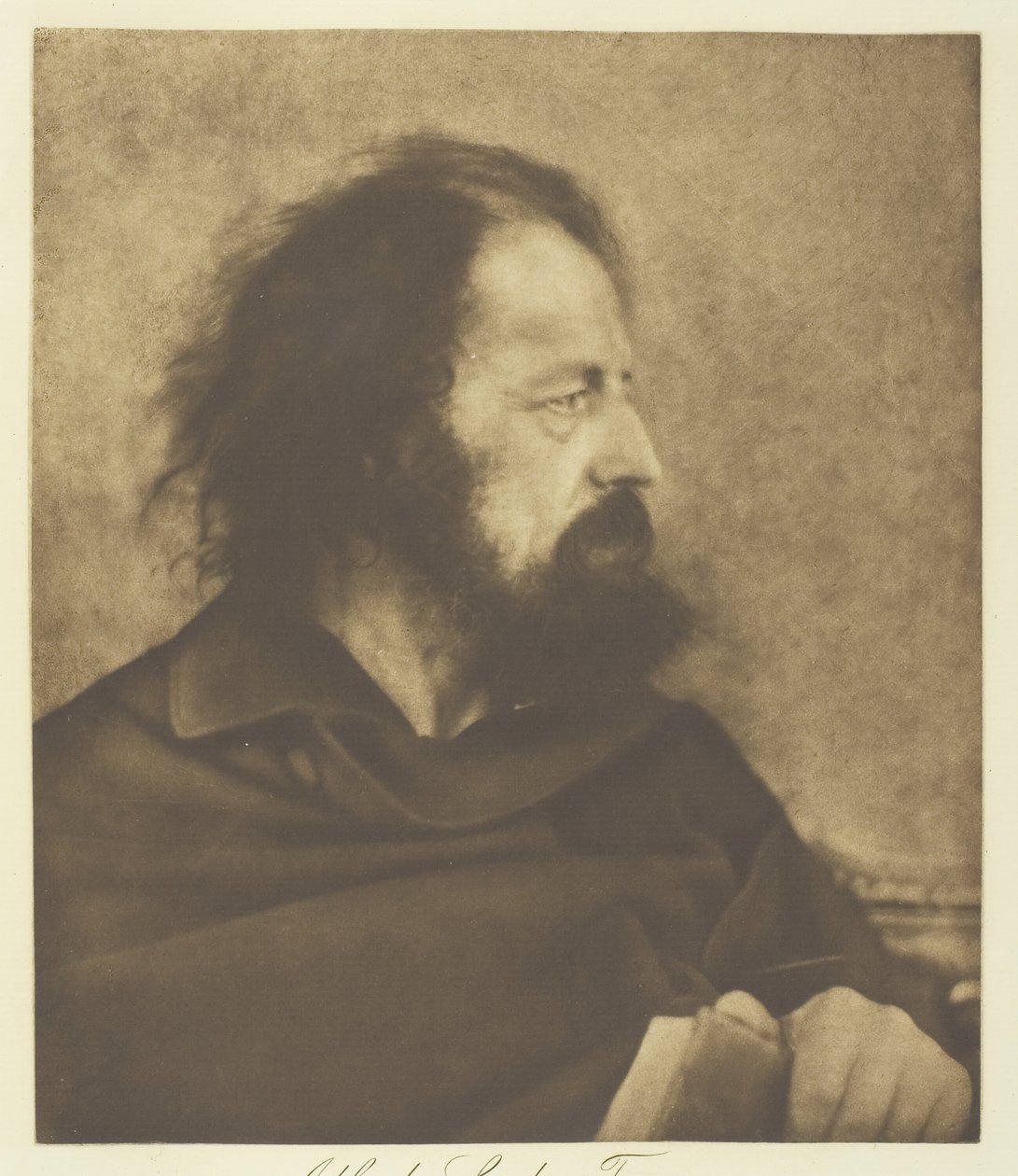 Alfred, Lord Tennyson Dirty Monk, 1865, tryckt ca. 1893. av Julia Margaret Cameron