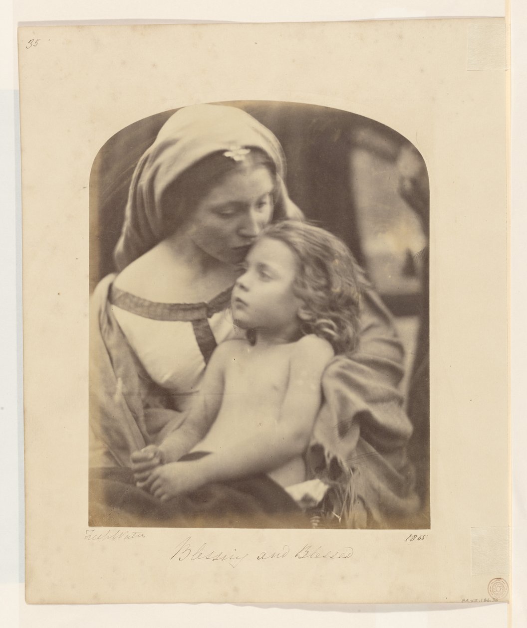 Välsignelse och välsignad av Julia Margaret Cameron