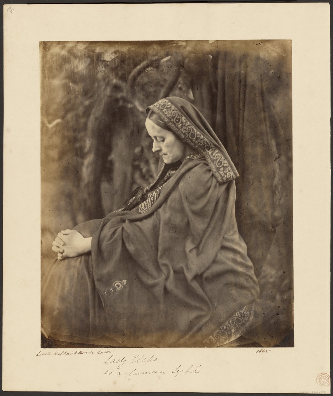 Lady Elcho som en cumeansk sybil av Julia Margaret Cameron