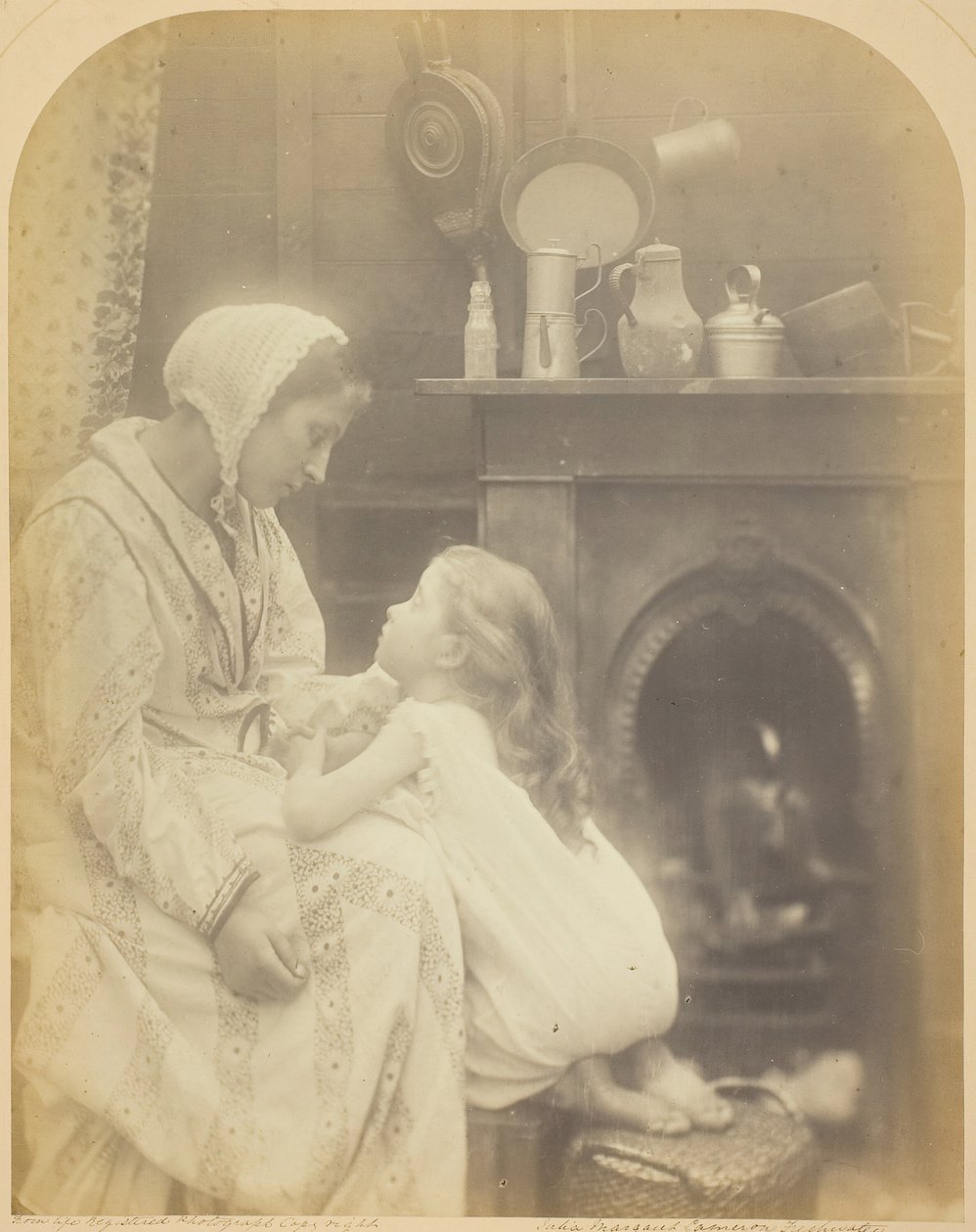 Mrs. Rachael Gurney Må Gud föra pappa säkert hem, tre fiskare seglade..., ca. 187274 av Julia Margaret Cameron