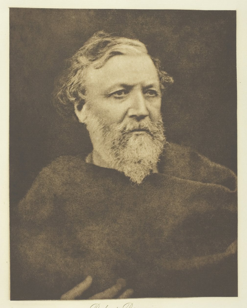 Robert Browning, 1865, tryckt ca. 1893. av Julia Margaret Cameron