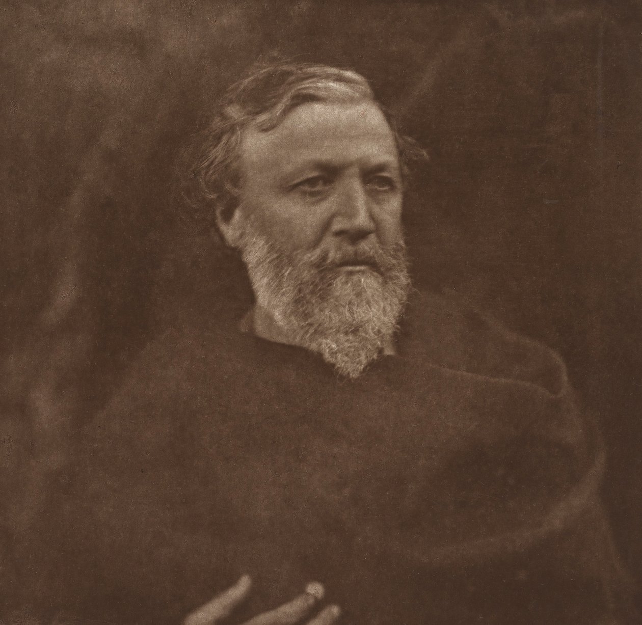 Robert Browning, maj 1865, tryckt ca. 1902. av Julia Margaret Cameron