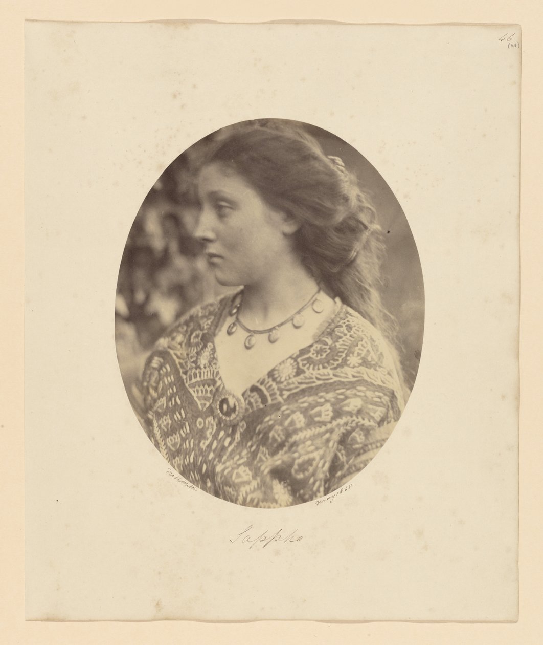 Sapfo av Julia Margaret Cameron