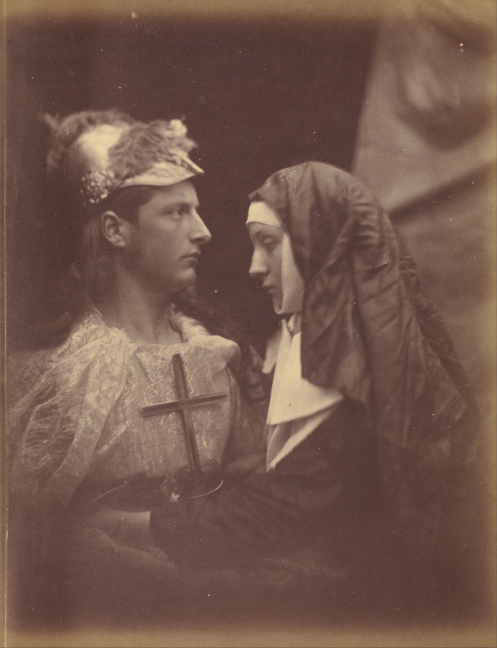 Sir Galahad och The Pale Nun av Julia Margaret Cameron