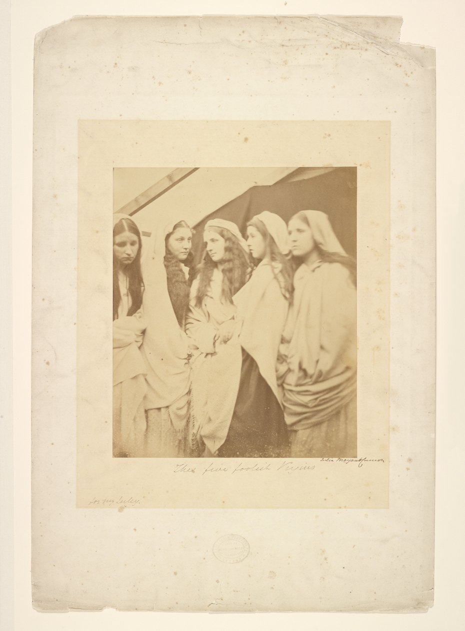 De fem dumma jungfrurna av Julia Margaret Cameron