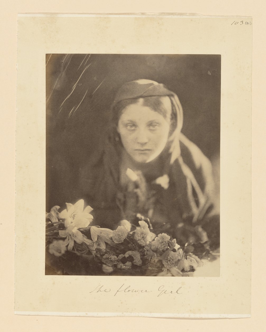 Blomsterflickan av Julia Margaret Cameron