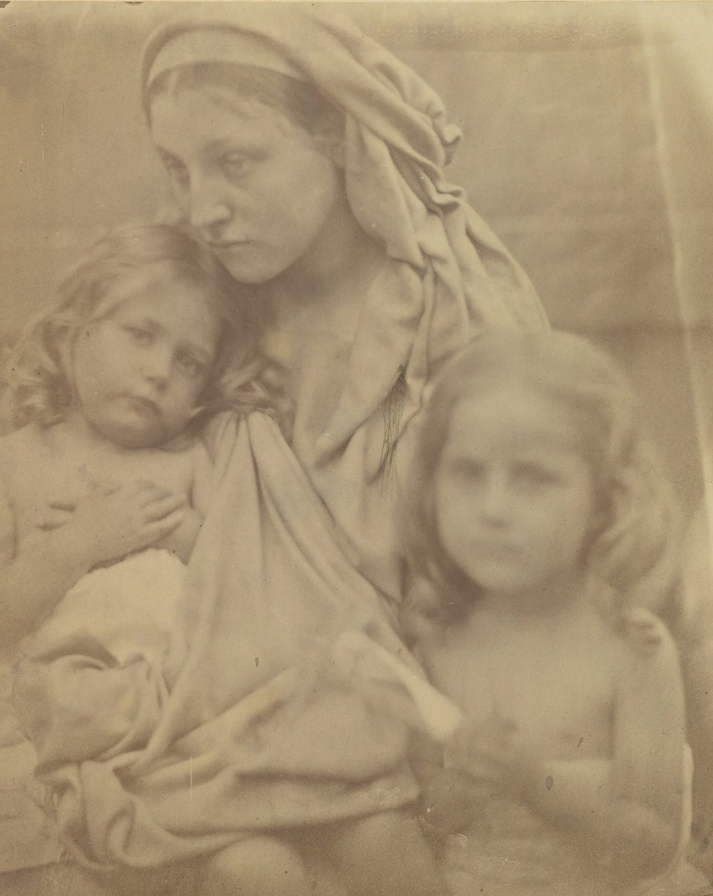Den eftertänksamma madonnan, 1864. av Julia Margaret Cameron