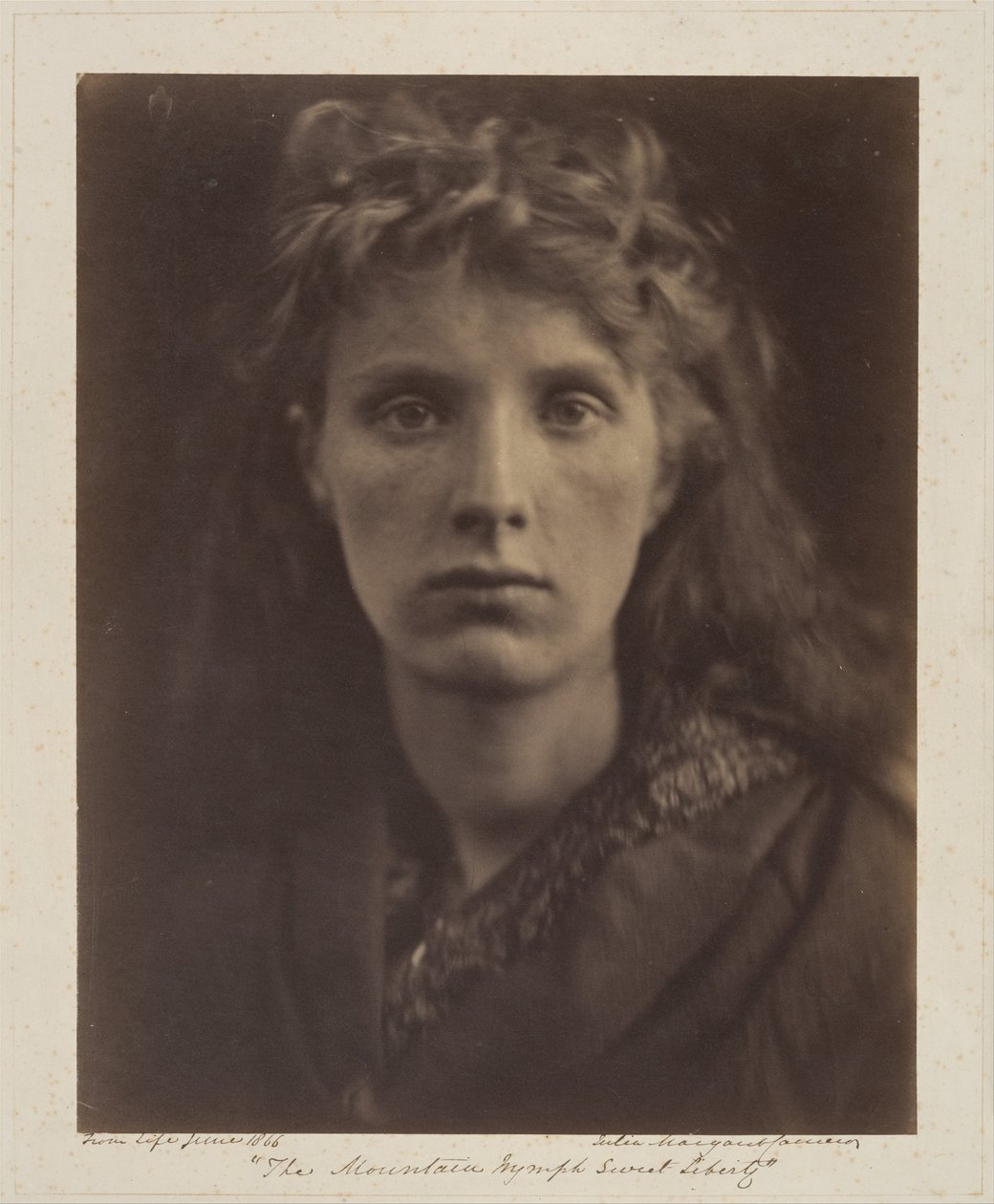 Bergsnymfen Ljuva frihet av Julia Margaret Cameron
