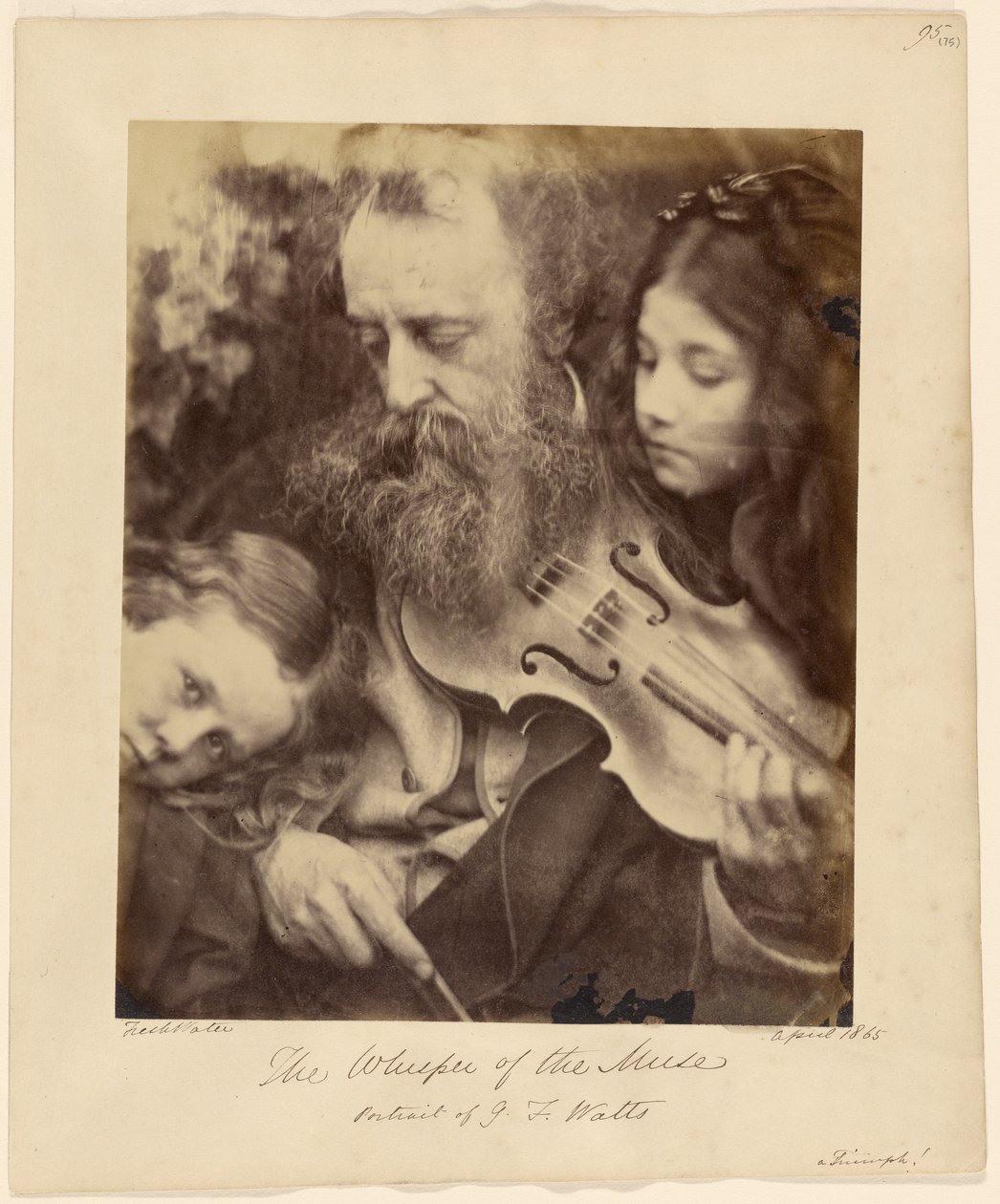 Musans viskning / Porträtt av G. F. Watts av Julia Margaret Cameron
