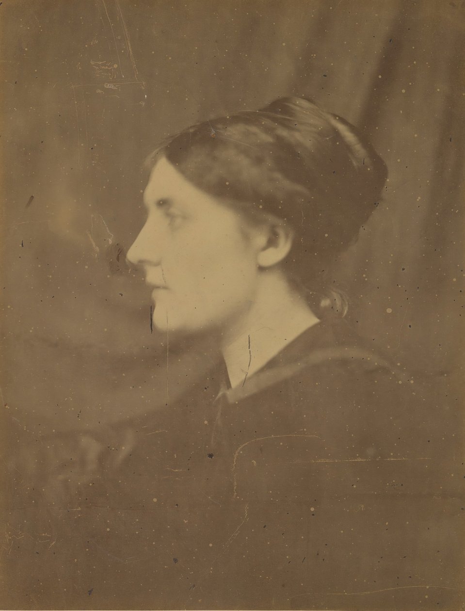 [Oidentifierad kvinna i profil], 1866-68. av Julia Margaret Cameron