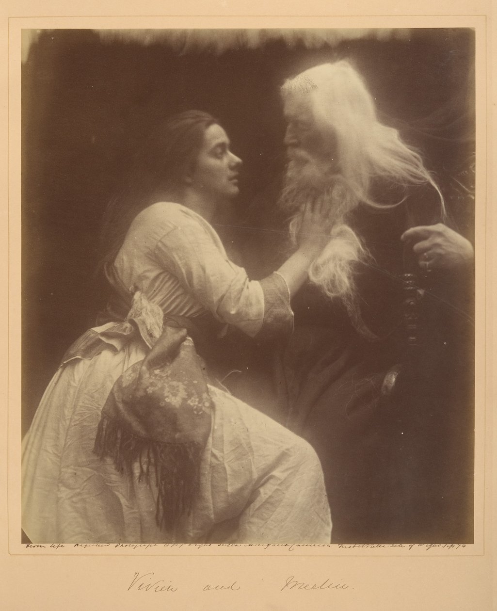 Vivien och Merlin av Julia Margaret Cameron