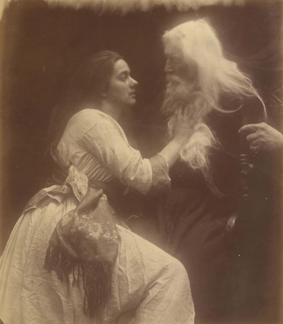 Vivien och Merlin, september 1874. av Julia Margaret Cameron