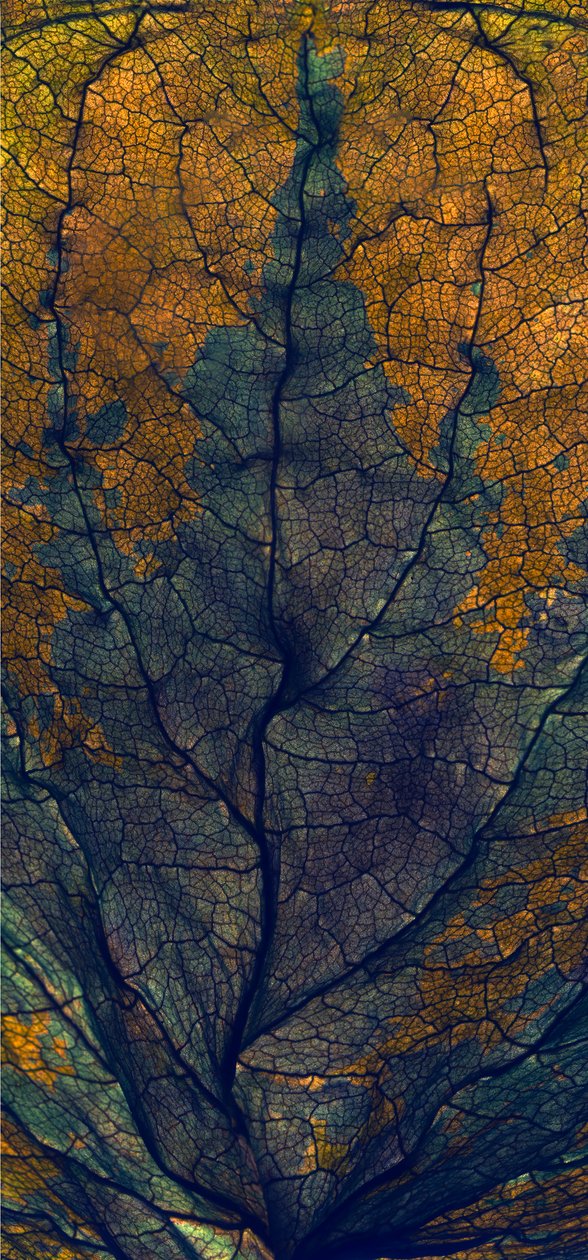 Coleus Window, 2008, (digitalt fotogram, digitalt originaltryck) av Julia McLemore
