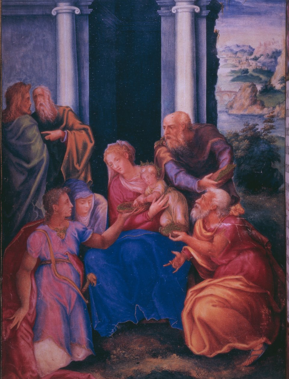De vise kungarnas tillbedjan, från en faksimil av kung Filip II av Spaniens breviarium, 1569 (pergament) av Julian and Leon, Andres de Fuente del Saz