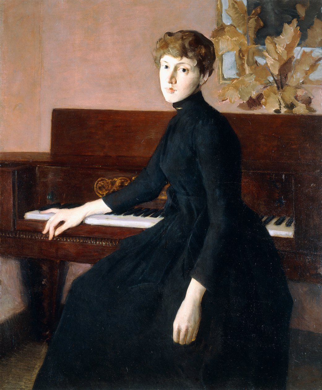 Vid pianot, av Julian Alden Weir