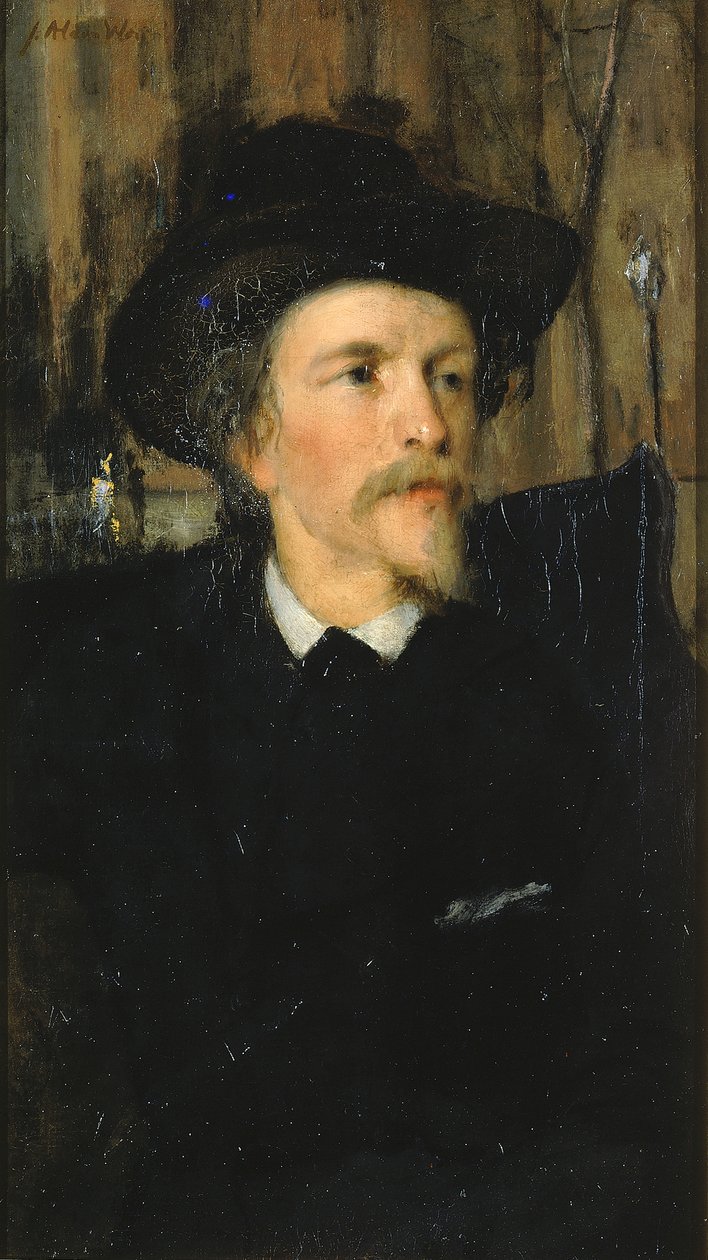 Porträtt av Wyatt Eaton, ca. 1878. av Julian Alden Weir