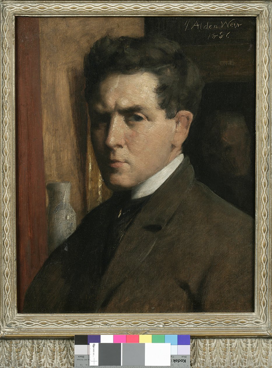 Självporträtt, 1886 av Julian Alden Weir