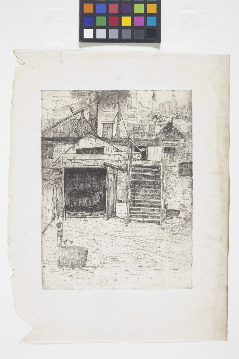 Snickaraffären (etsning) av Julian Alden Weir
