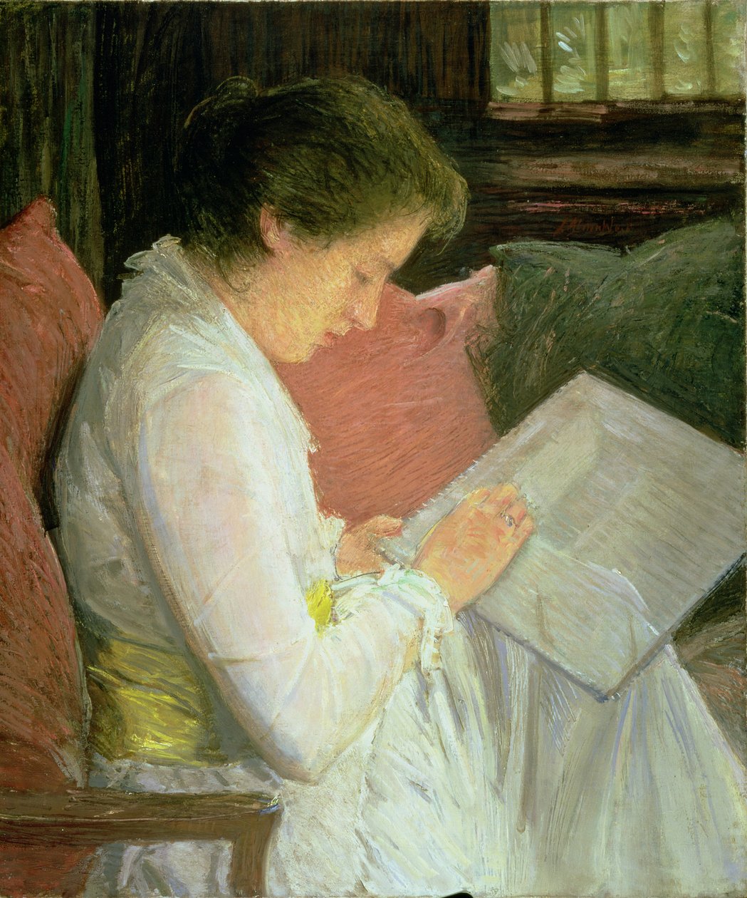 Spetsmakaren, 1915 av Julian Alden Weir