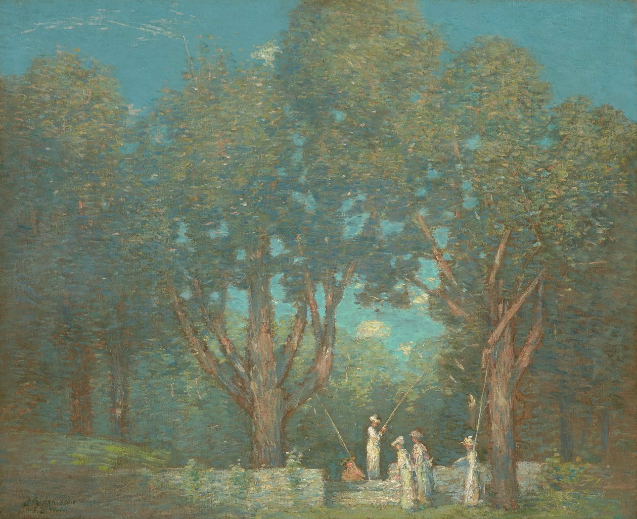 Fiskegruppens återkomst 1906 (olja på duk) av Julian Alden Weir