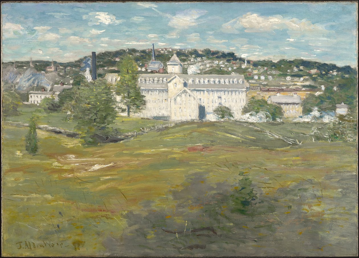 Willimantic trådfabrik, 1893 av Julian Alden Weir