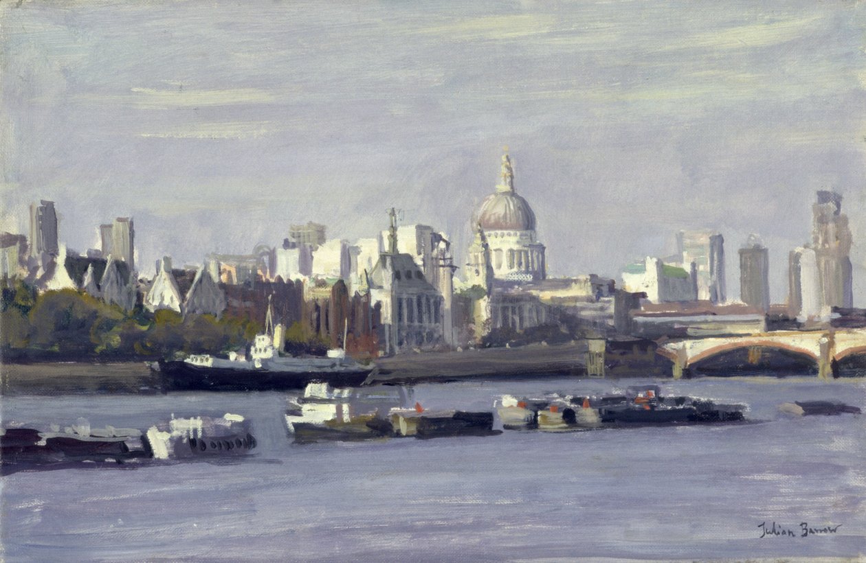 St. Pauls från Bankside av Julian Barrow